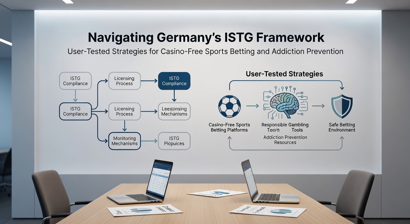 Darstellung von Suchtpräventions-Tools und Sportwetten-Interfaces unter ISTG-Regeln